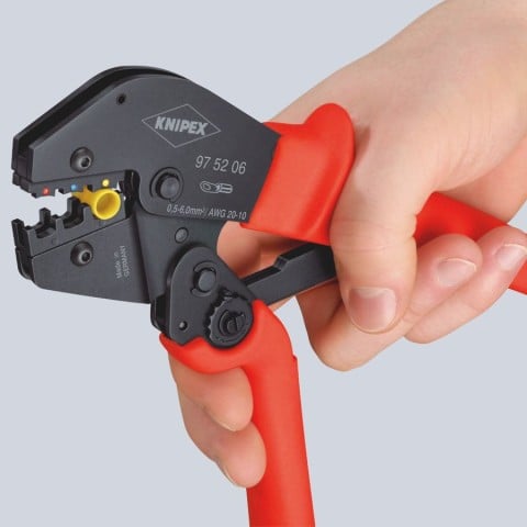 Crimping Pliers For Insulated Terminals, Plug Connectors and Butt Connectors | 97 52 06