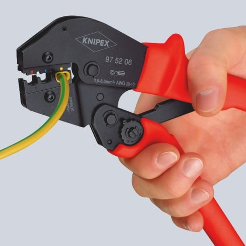 Crimping Pliers For Insulated Terminals, Plug Connectors and Butt Connectors | 97 52 06