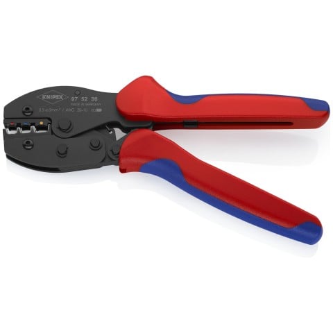 KNIPEX PreciForce® Crimping Pliers For Insulated Terminals, Plug Connectors and Butt Connectors | 97 52 36