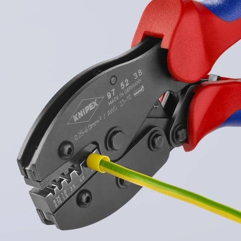 KNIPEX PreciForce® Crimping Pliers For Insulated and Non-Insulated Wire Ferrules | 97 52 38