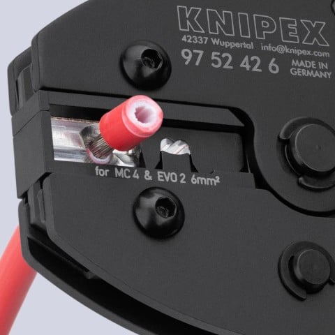 KNIPEX PreciForce® Crimping Pliers for MC4®/MC4® Evo 2 | 97 52 42 6