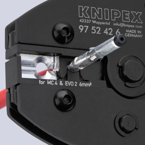 KNIPEX PreciForce® Crimping Pliers for MC4®/MC4® Evo 2 | 97 52 42 6