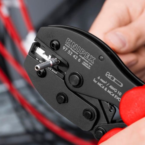 KNIPEX PreciForce® Crimping Pliers for MC4®/MC4® Evo 2 | 97 52 42 6