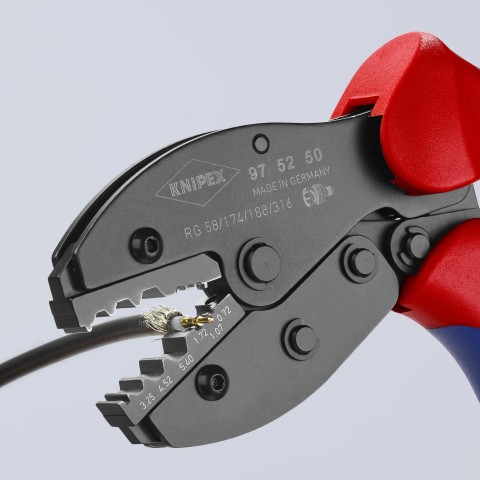 KNIPEX PreciForce® Crimping Pliers For COAX, BNC and TNC