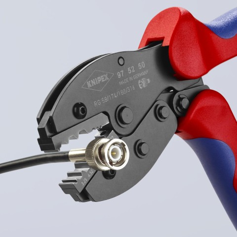 KNIPEX PreciForce® Crimping Pliers For COAX, BNC and TNC