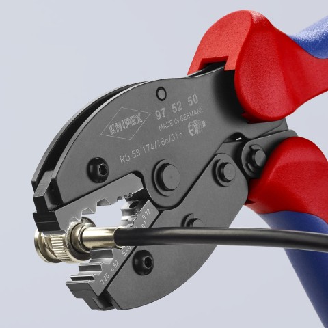 KNIPEX PreciForce® Crimping Pliers For COAX, BNC and TNC