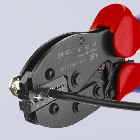 KNIPEX PreciForce® Crimping Pliers For COAX, BNC and TNC