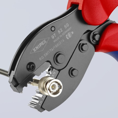 KNIPEX PreciForce® Crimping Pliers For COAX, BNC and TNC