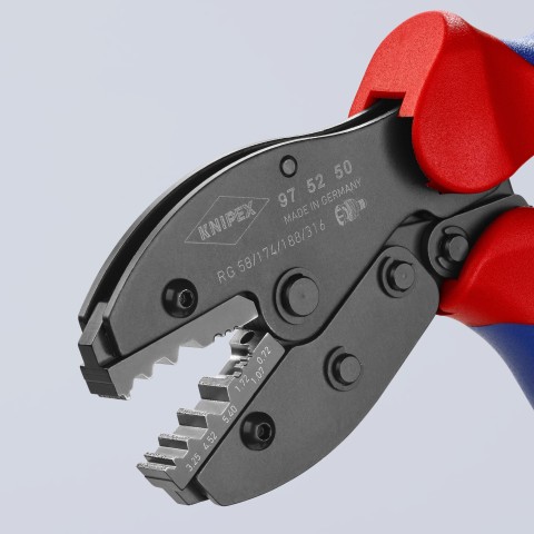 KNIPEX PreciForce® Crimping Pliers For COAX, BNC and TNC