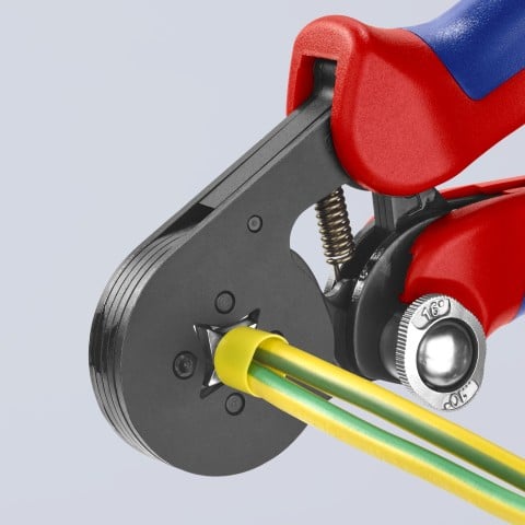 Self-Adjusting Crimping Pliers For Wire Ferrules