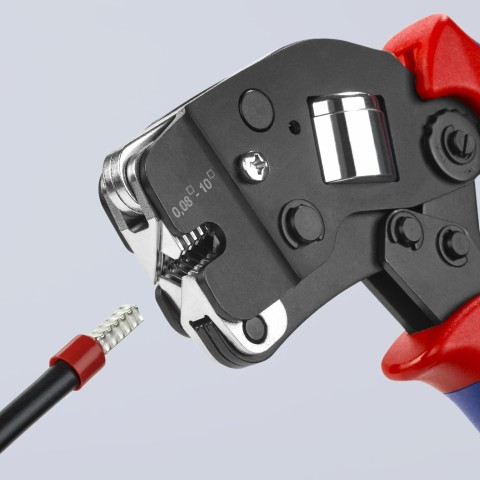Self-Adjusting Crimping Pliers For Wire Ferrules | KNIPEX Tools