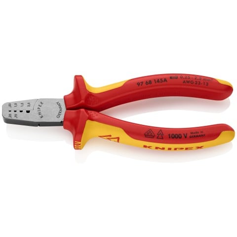 Crimping Pliers for Wire Ferrules-1000V Insulated | 97 68 145 A