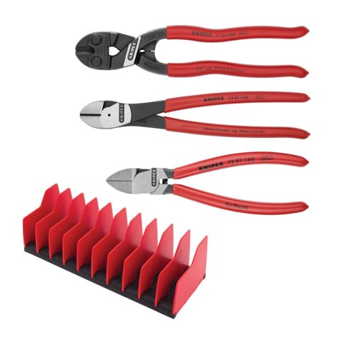 2 Pc Cobra® and Diagonal Cutters Set with Keeper Pouch | KNIPEX Tools