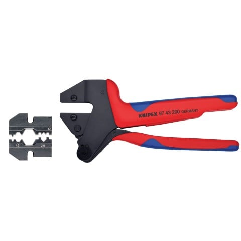 Crimp System Pliers (97 43 200) & Crimp Die: Solar Connectors H & 5 (HUBER & SUHNER): 2.5/4.0 mm 11/1 (97 49 62) Packaged In A Protective Plastic Case | 9K 00 80 58 US