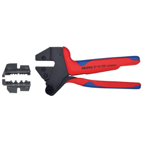 Crimp System Pliers (97 43 200) and Crimp Die: Solar Connectors for MC3 Multi Contact (97 49 65) Packaged In A Protective Plastic Case | 9K 00 80 60 US