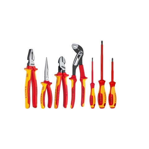 7 Pc Pliers and Screwdriver Tool Set-1000V Insulated in Tool Roll | 9K 98 98 27 US