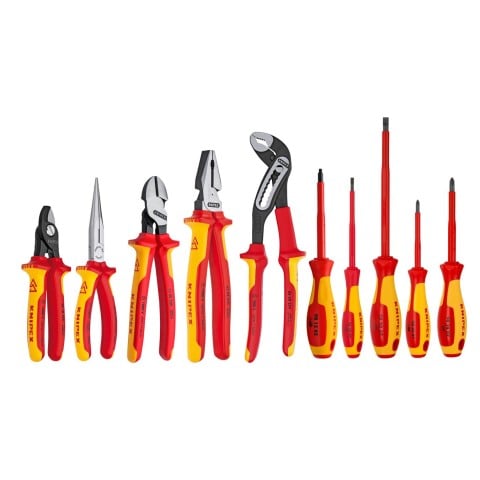 10 Pc Pliers and Screwdriver Tool Set-1000V Insulated in Hard Case | 9K 98 98 30 US