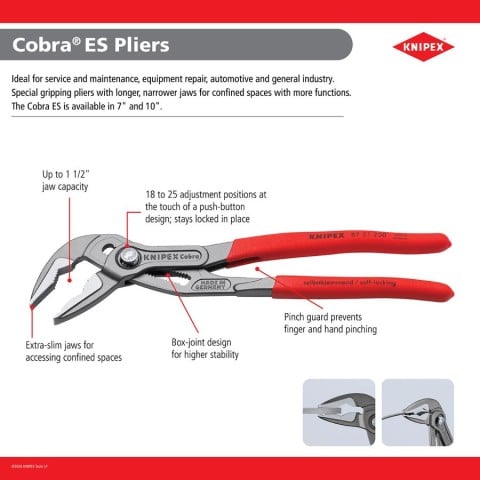 Cobra® ES Water Pump Pliers | 87 51 250