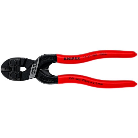 KNIPEX CoBolt® S Compact Bolt Cutters With recess in the cutting