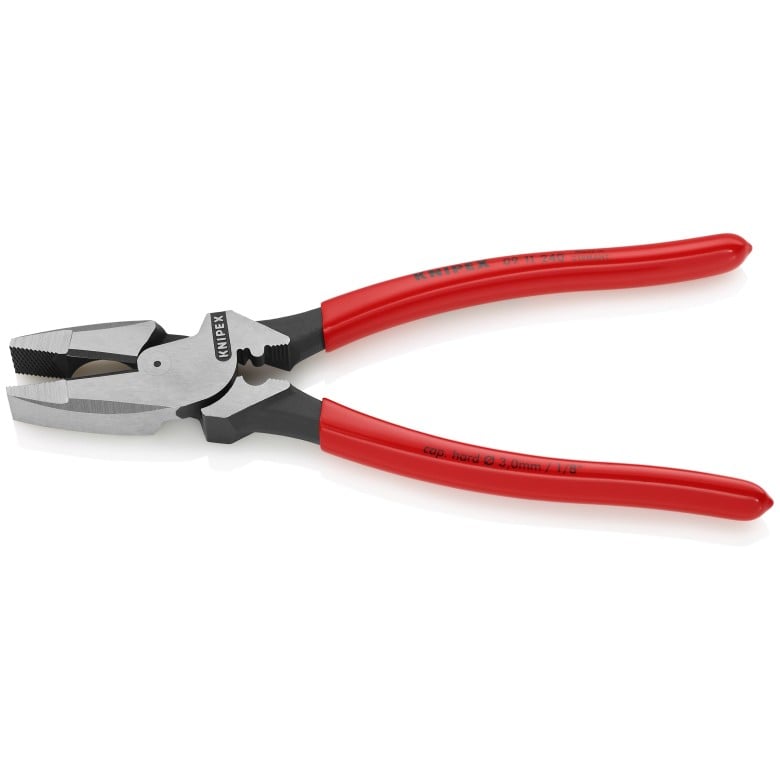High Leverage Lineman's Pliers New England with Fish Tape Puller